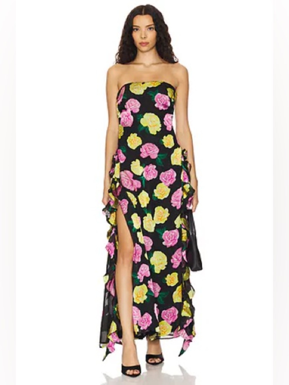 For Love & Lemons Madison Maxi Dress Floral‎ Sundress Large